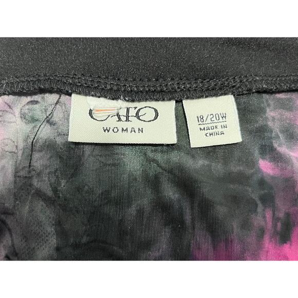 VTG Y2K Fairy Grunge Blouse 18/20W Pink Black Floral Velvet Burnout Whimsigoth - Picture 6 of 7